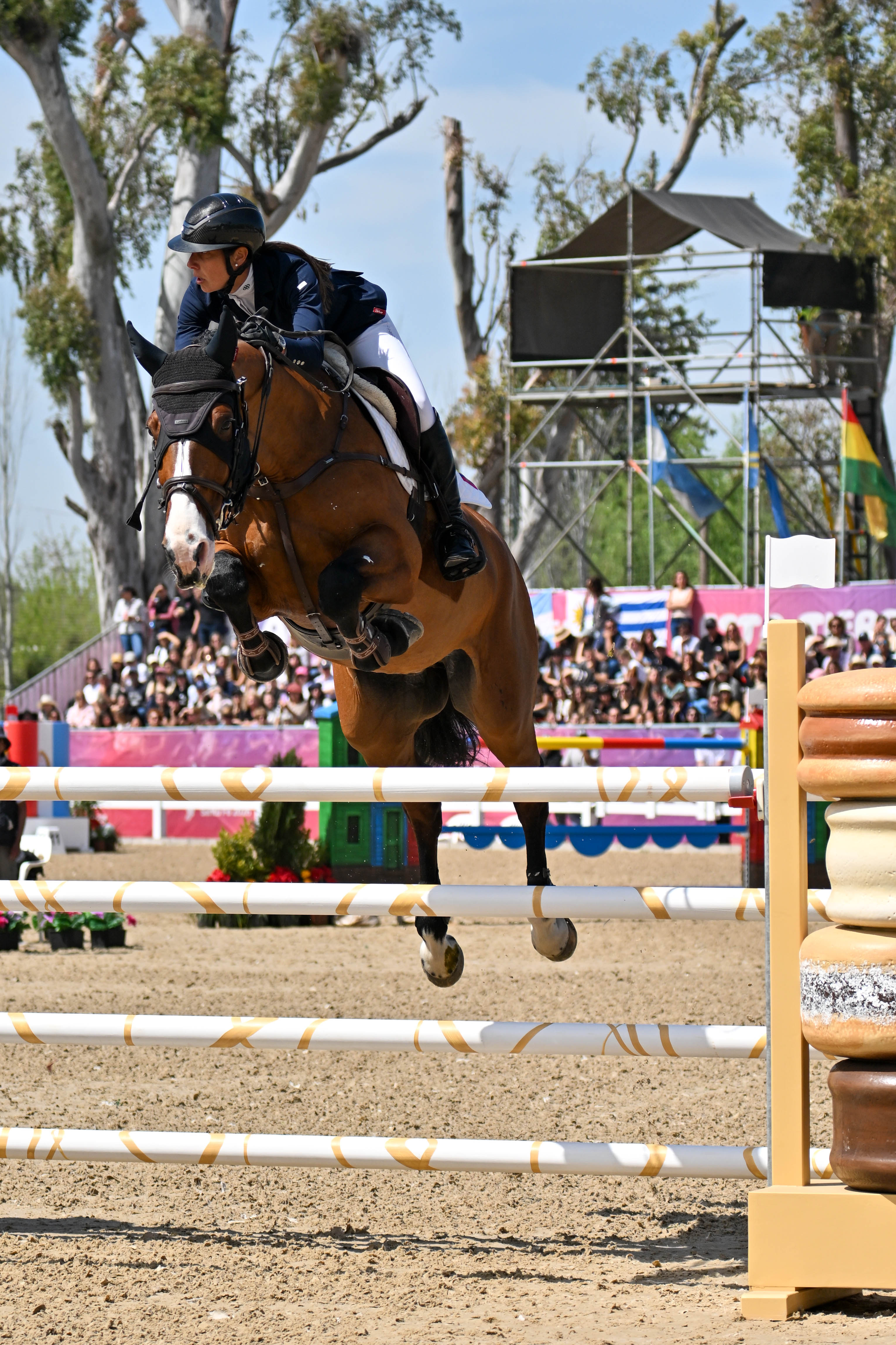 Priscila Simpson en competencia internacional de salto